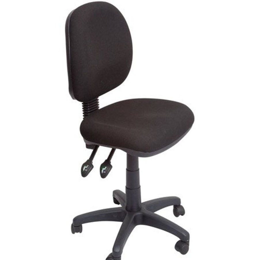 Chairs & Accessories | RapidLine Rapidline Ec070Cm Operator Task Chair Medium Back 3 Lever Black