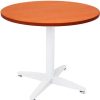 Office Furniture | RapidLine Rapidline 4 Star Round Table 900D X 730Mmh Cherry Top White Base