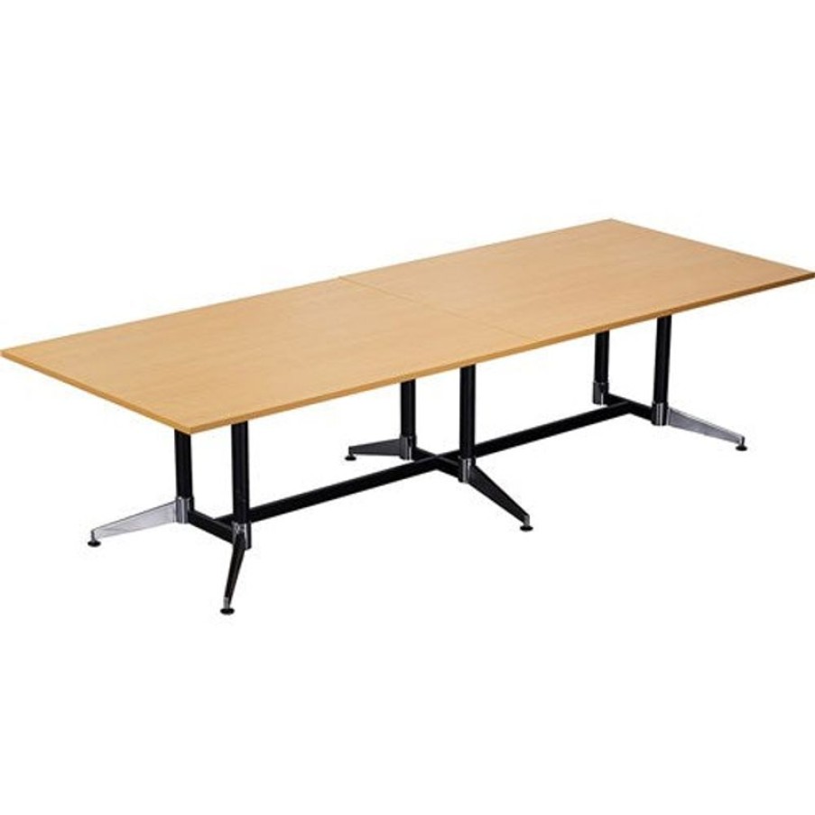 Office Furniture | RapidLine Rapidline Typhoon Boardroom Table 3200W X 1200D X 750Mmh Beech / Black