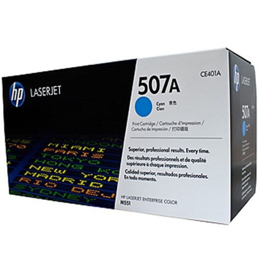 Toner | HP Hp 507A Laserjet Toner Cartridge Cyan Ce401A