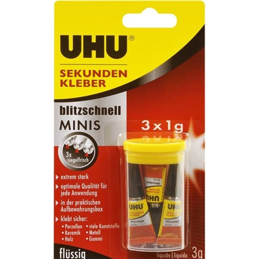 Tapes & Adhesives | UHU Uhu Superglue Mini'S 3X1Ml Tubes Carded