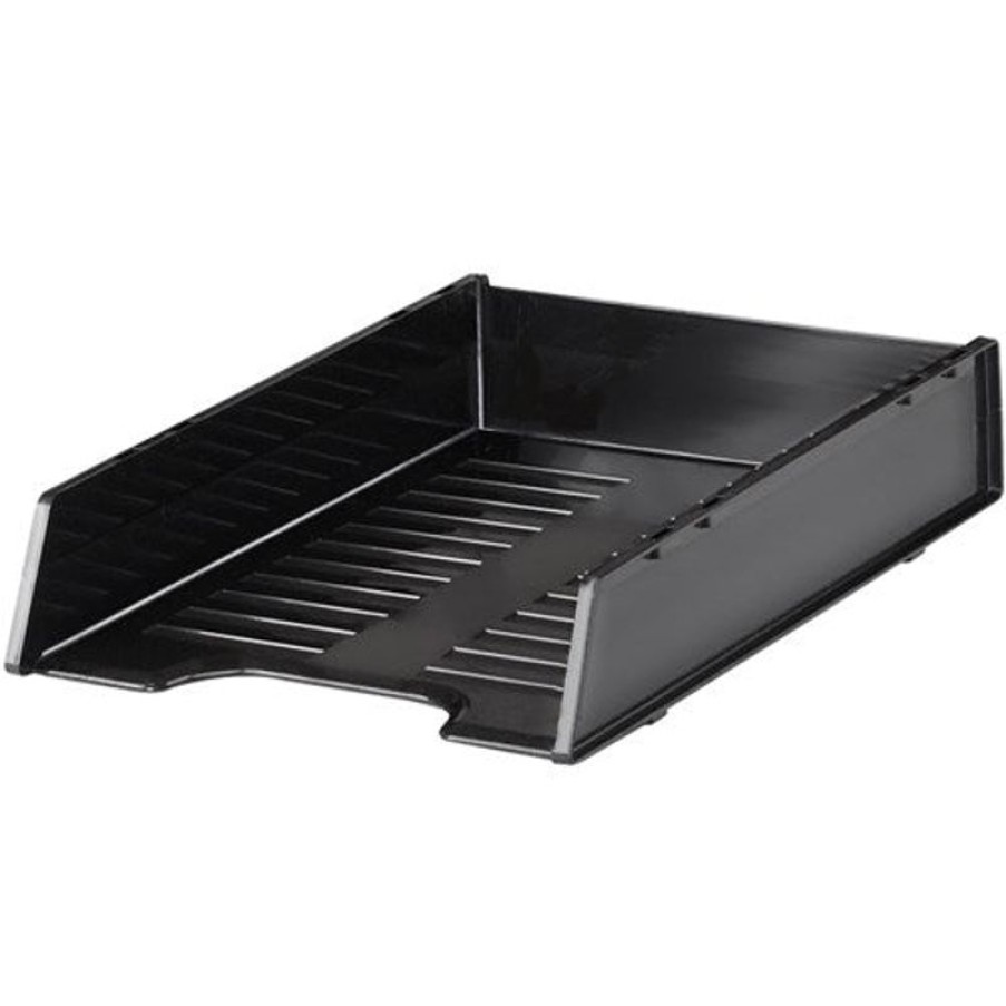 Desk Top Accessories | Italplast Italplast Greenr A4 Document Tray Recycled Black