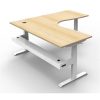 Office Furniture | RapidLine Rapidline Boost+ Corner Workstation + Tray 1800/1500W X 750D X 1270Mmh Oak / White