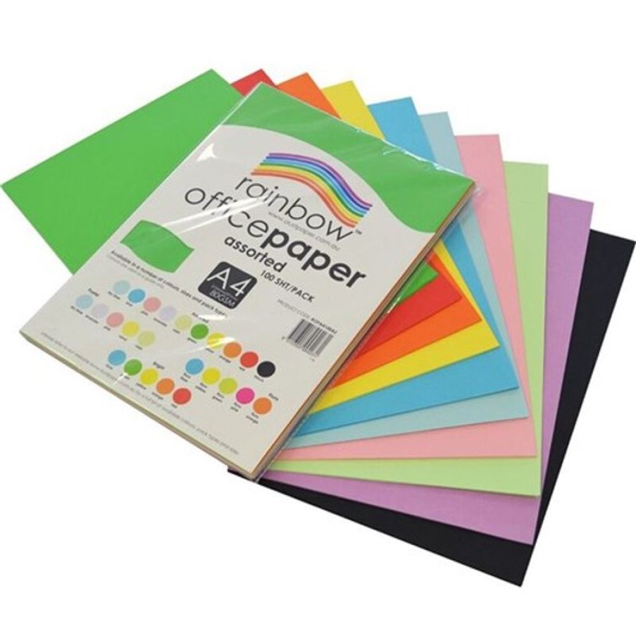 Telephones & Accessories | Rainbow Rainbow Office Copy Paper A4 80Gsm Standard Assorted Pack Of 100