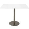 Office Furniture | RapidLine Rapidline Square Meeting Table 900W X 900D X 755Mmh White Top Silver Base