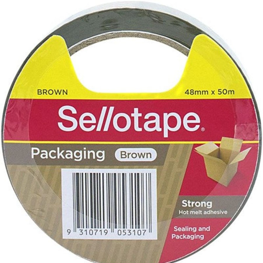 Tapes & Adhesives | Sellotape Sellotape Packaging Tape 48Mmx50M Hot-Melt Adhesive Brown