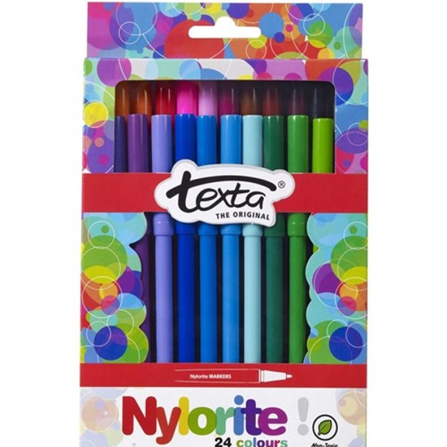 Markers & Highlighters | Texta Texta Nylorite Colouring Markers Assorted Pack Of 24