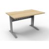 Office Furniture | RapidLine Rapidline Deluxe Rapid Span Straight Desk 1200W X 750D X 730Mmh Natural Oak/Silver