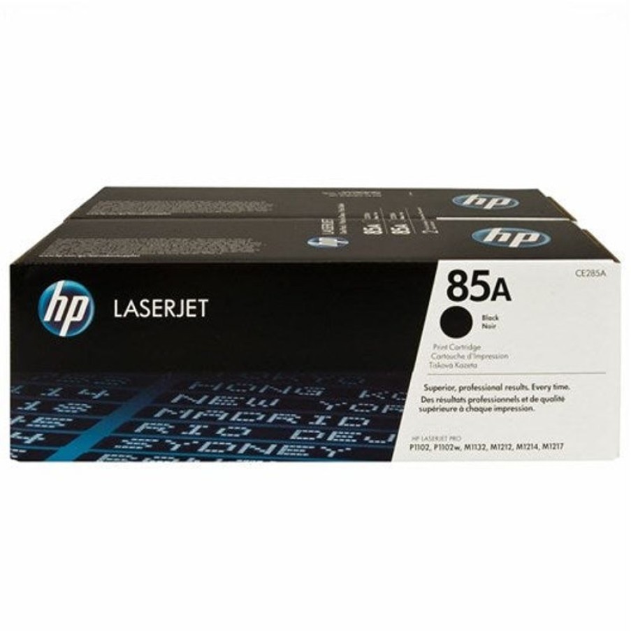 Toner | HP Hp 85A Laserjet Toner Cartridge Twin Pack Black Ce285Ad