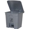 Telephones & Accessories | Cleanlink Cleanlink Rubbish Bin With Pedal Lid 68 Litres Grey