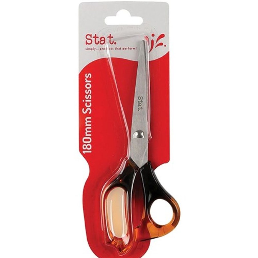 Scissors & Cutters | Stat Stat Scissors Office 180Mm Tortoise Shell Handle