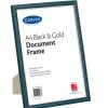 Telephones & Accessories | Carven Carven Certificate Frame A4 Wall Mountable Black And Gold