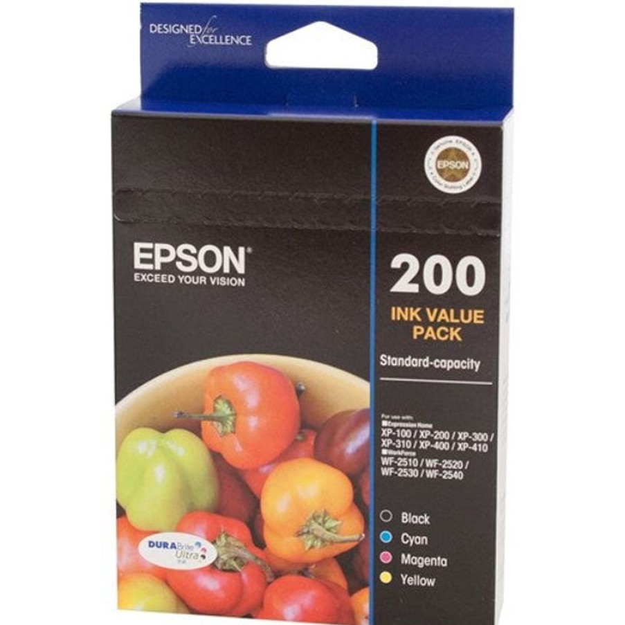 Inkjets | Epson Epson 200 Ink Cartridge Value Pack Of 4 Assorted Colours