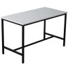 Office Furniture | RapidLine Rapidline High Bar Table 1800W X 900D X 1050Mmh White Top Black Frame