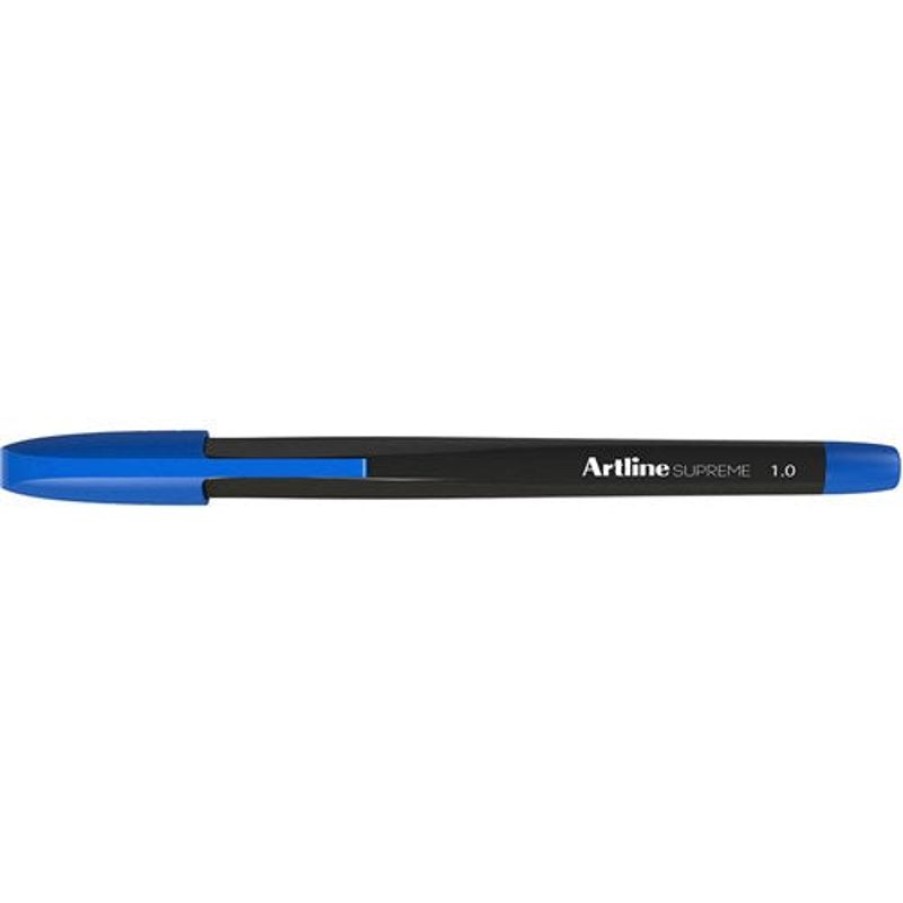 Telephones & Accessories | Artline Artline Supreme Ballpoint Pen Medium 1Mm Blue Pack12