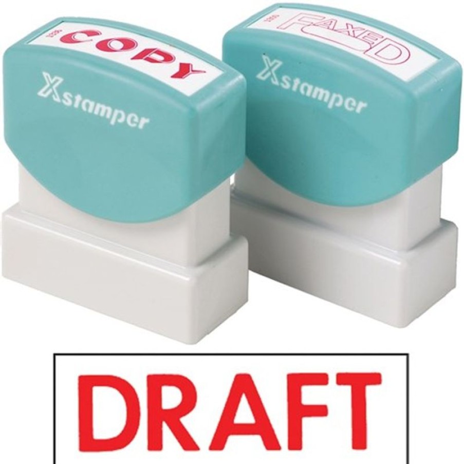 Stamps | Xstamper Xstamper Stamp Cx-Bn 1068 Draft Red