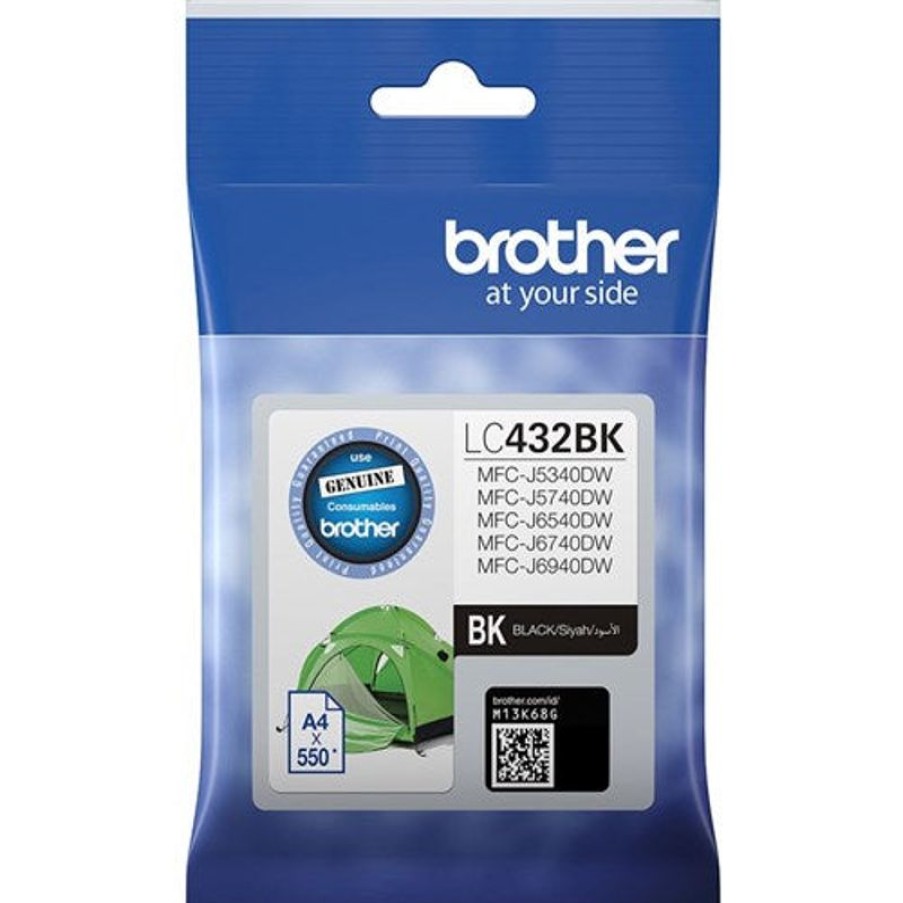 Telephones & Accessories | Brother Brother Lc-432Bk Ink Cartridge Black