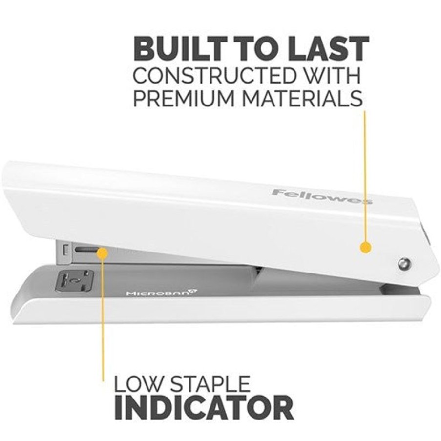 Staplers | Fellowes Fellowes Lx820 Classic Desktop Stapler Full Strip White