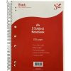 Paper, Post & Books/Books | Stat Stat 5 Subject Notebook Spiral A4 7Mm Ruled 60Gsm 250 Page Red Pack5