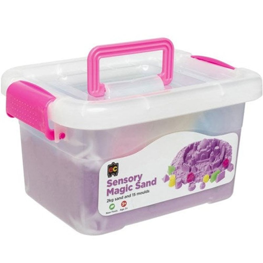 School Supplies/Art & Craft | EC Ec Sensory Magic Sand With Moulds 2Kg Tub Purple