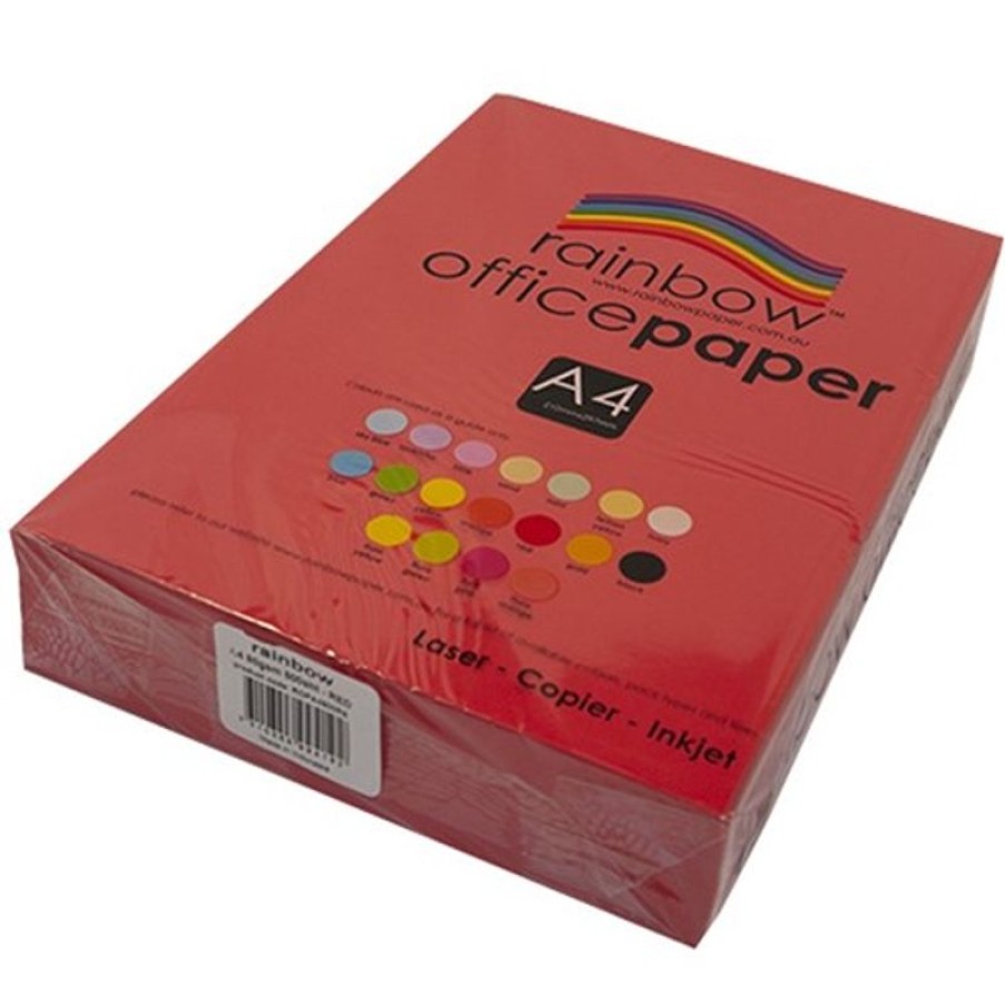 Telephones & Accessories | Rainbow Rainbow Office Copy Paper A4 80Gsm Red Ream Of 500