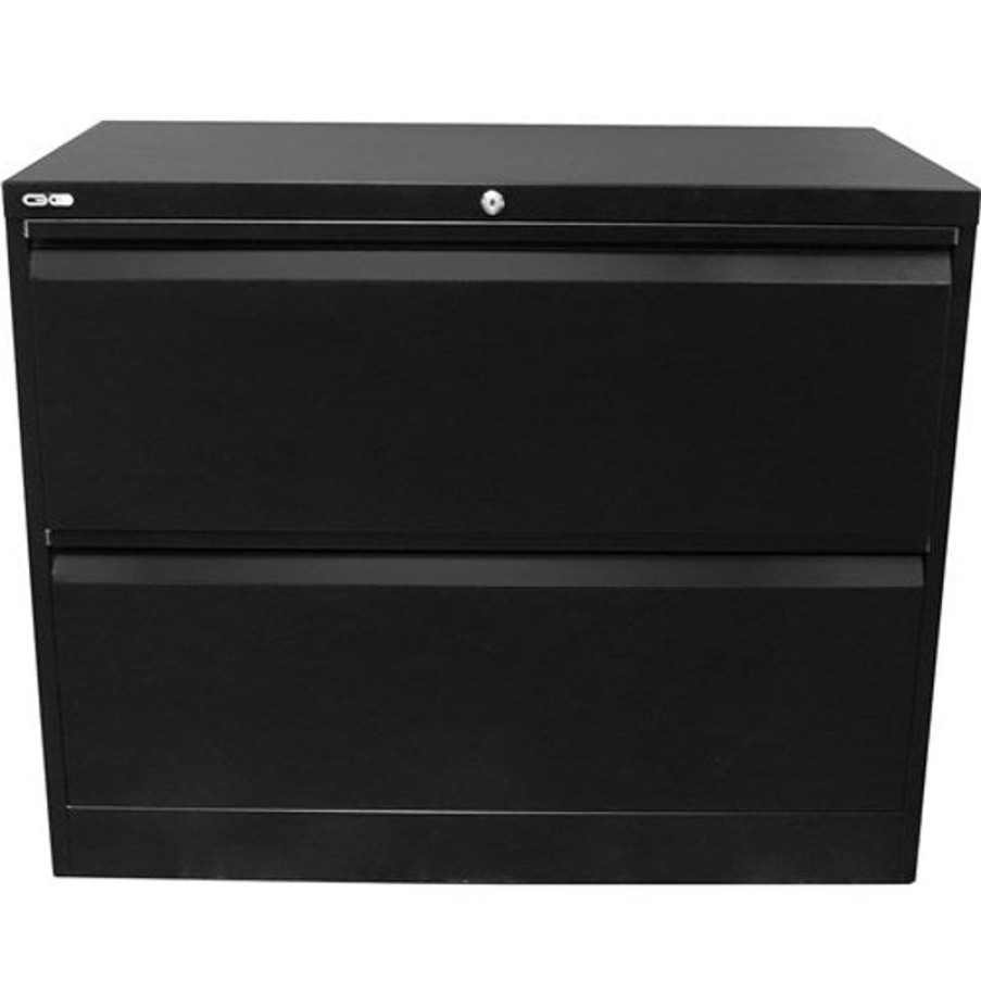 Storage | RapidLine Rapidline Go Lateral Filing Cabinet 2 Drawer 900W X 473D X 705Mmh Black