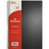 Paper, Post & Books/Books | Stat Stat Notebook A4 7Mm Ruled 60Gsm 240 Page Poly Cover Black Pack5