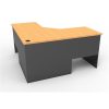 Office Furniture | RapidLine Rapidline Rapid Worker Corner Workstation 1500/1500W X 600D X 730Mmh Beech And Ironstone