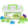 School Supplies/Art & Craft | EC Ec Sensory Magic Sand With Moulds 2Kg Tub Green