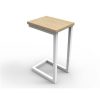 Office Furniture | RapidLine Rapidline Eternity Side Table 300W X 400D X 600Mmh Oak Top White Base