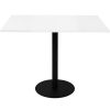 Office Furniture | RapidLine Rapidline Square Meeting Table 900W X 900D X 755Mmh White Top Black Base