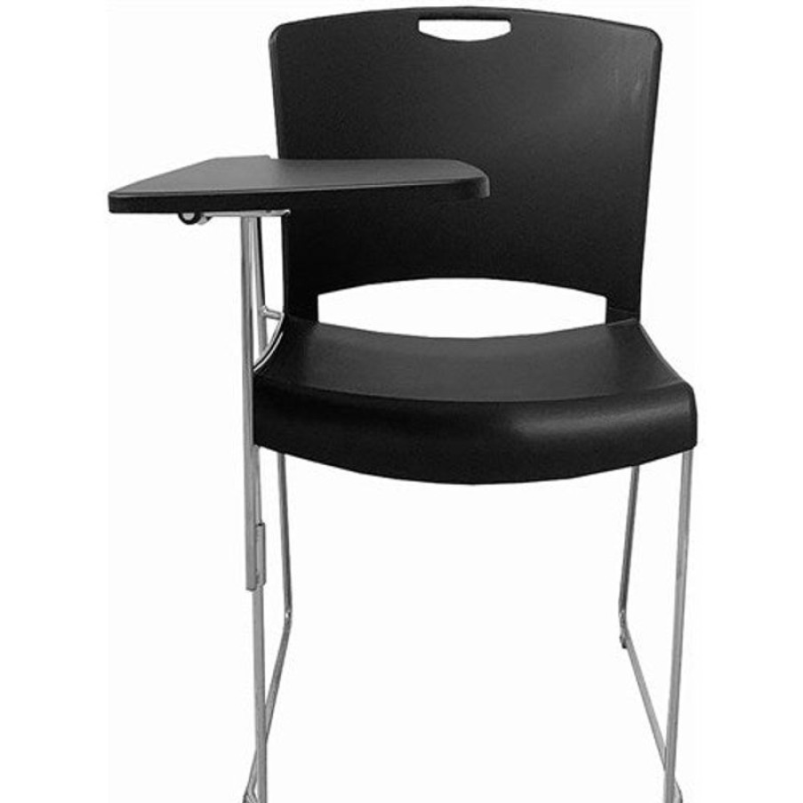 Chairs & Accessories | K2 Office K2 Ntr Pixie Lecturer Visitor Chair Black With Black Tablet Arm