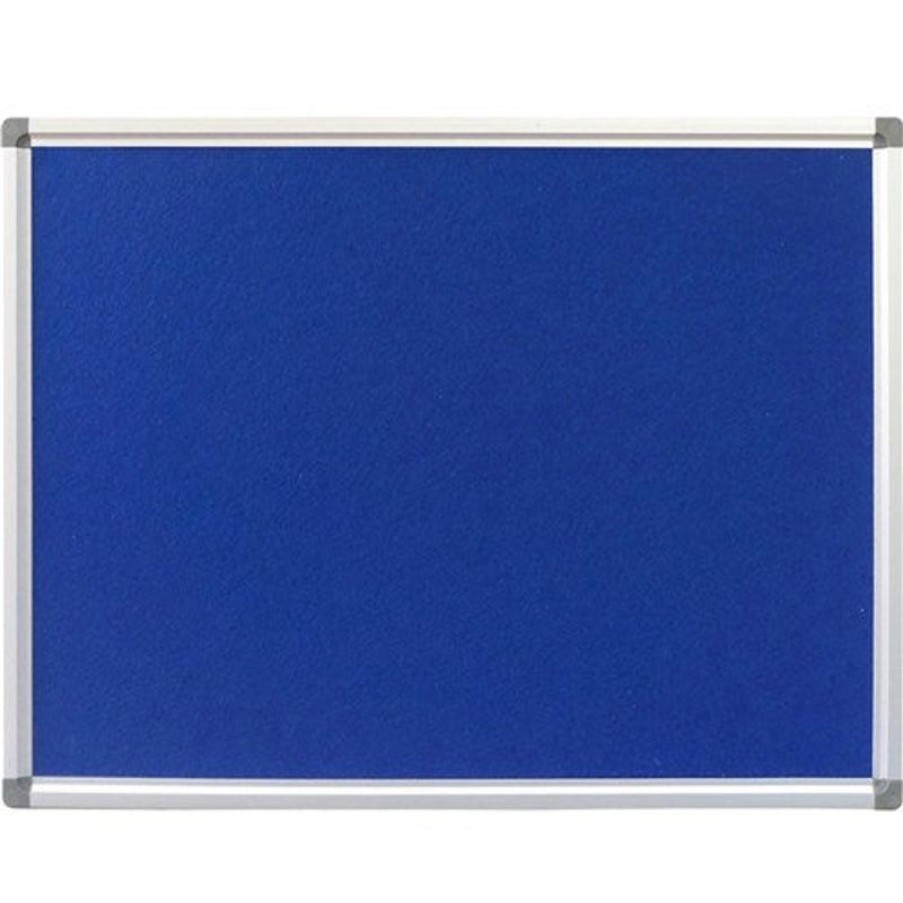 Whiteboards & Memo Boards | RapidLine Rapidline Pinboard 900W X 15D X 600Mmh Blue Felt Aluminium Frame