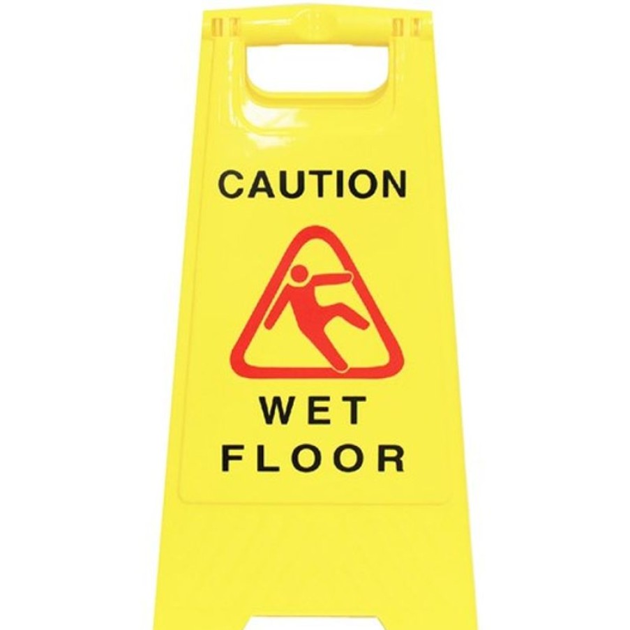 Telephones & Accessories | Cleanlink Cleanlink A-Frame Safety Sign Wet Floor 320X310X650Mm Yellow