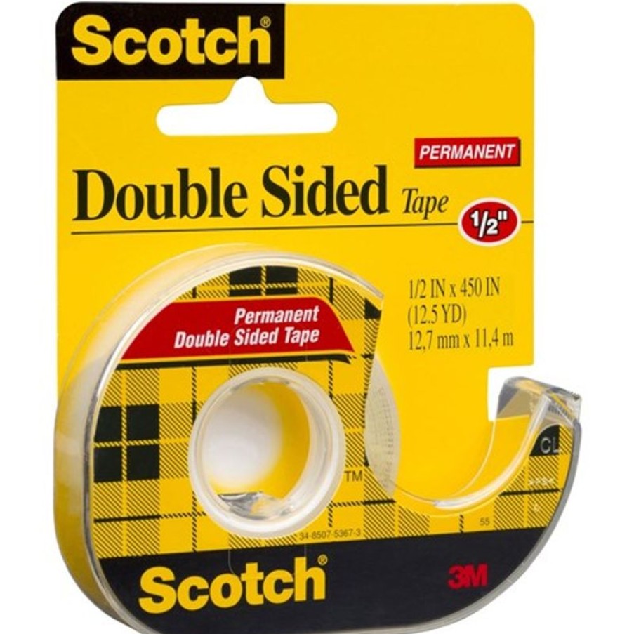 Tapes & Adhesives | Scotch Scotch 137 Double Sided Tape 12.7Mmx11.4M & Dispenser