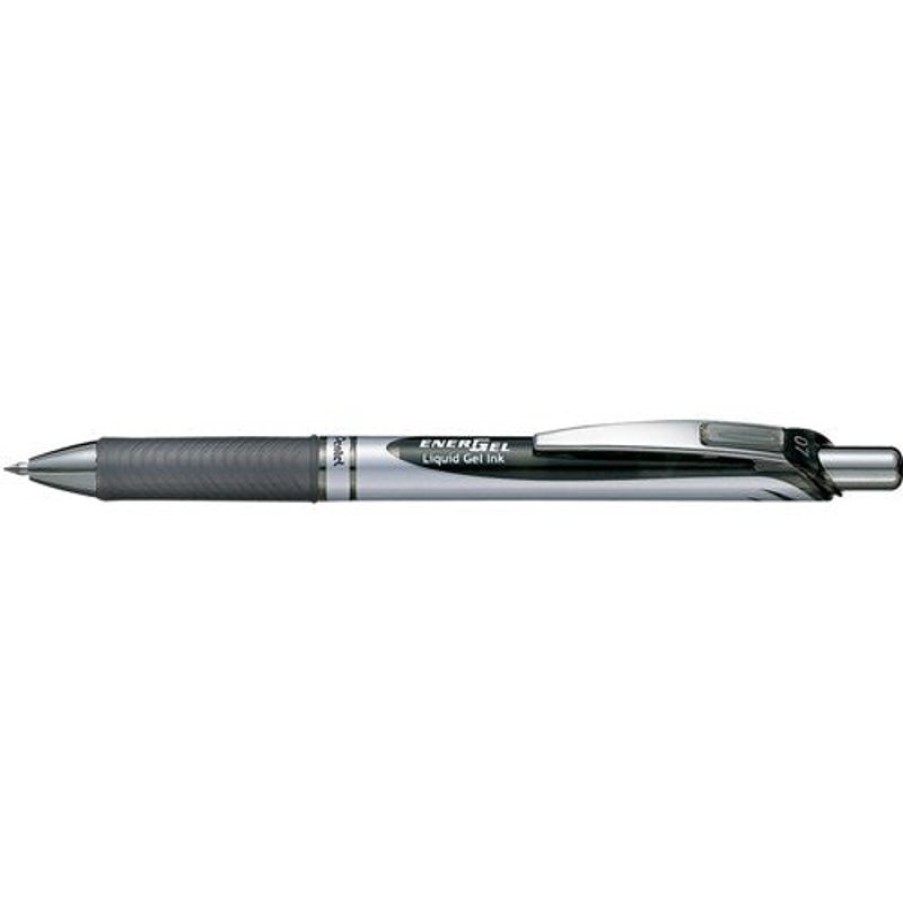 Pens | Pentel Pentel Bl77 Energel Xm Gel Pen Retractable Fine 0.7Mm Black Pack12