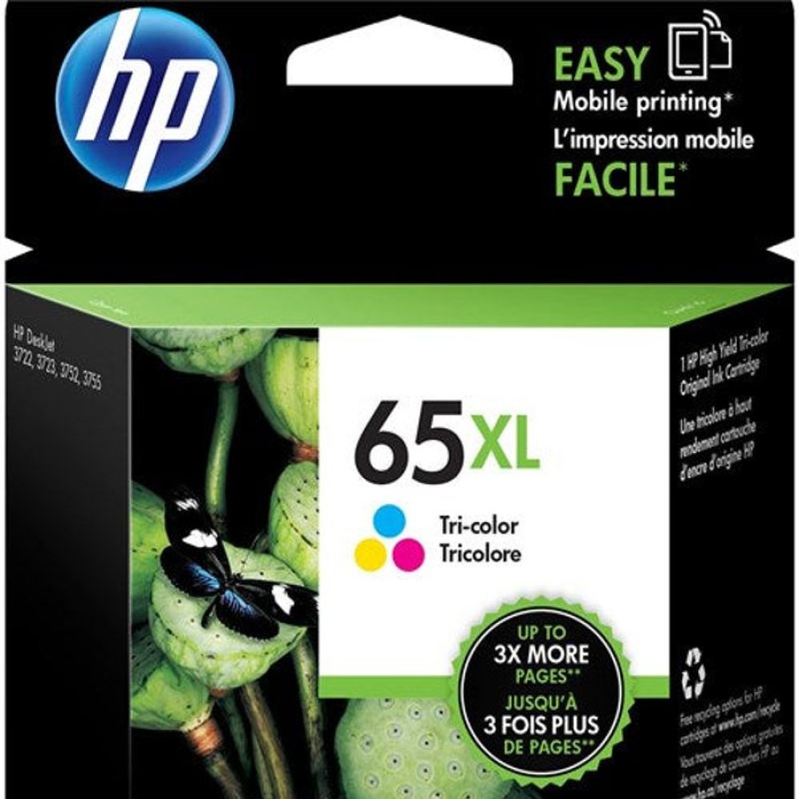 Inkjets | HP Hp 65Xl Ink Cartridge High Yield Tri Colour N9K03Aa