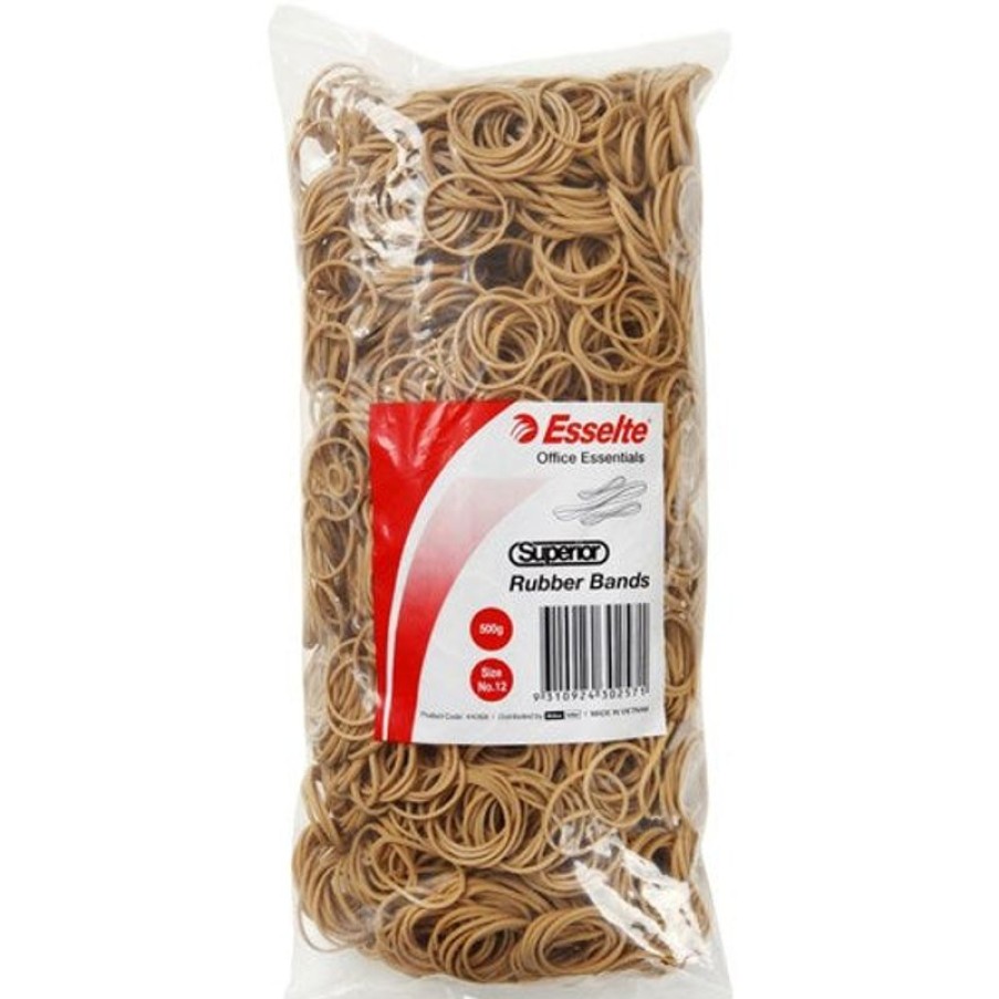 Clips & Fasteners | Esselte Esselte Superior Rubber Bands Size 12 Bag 500Gm