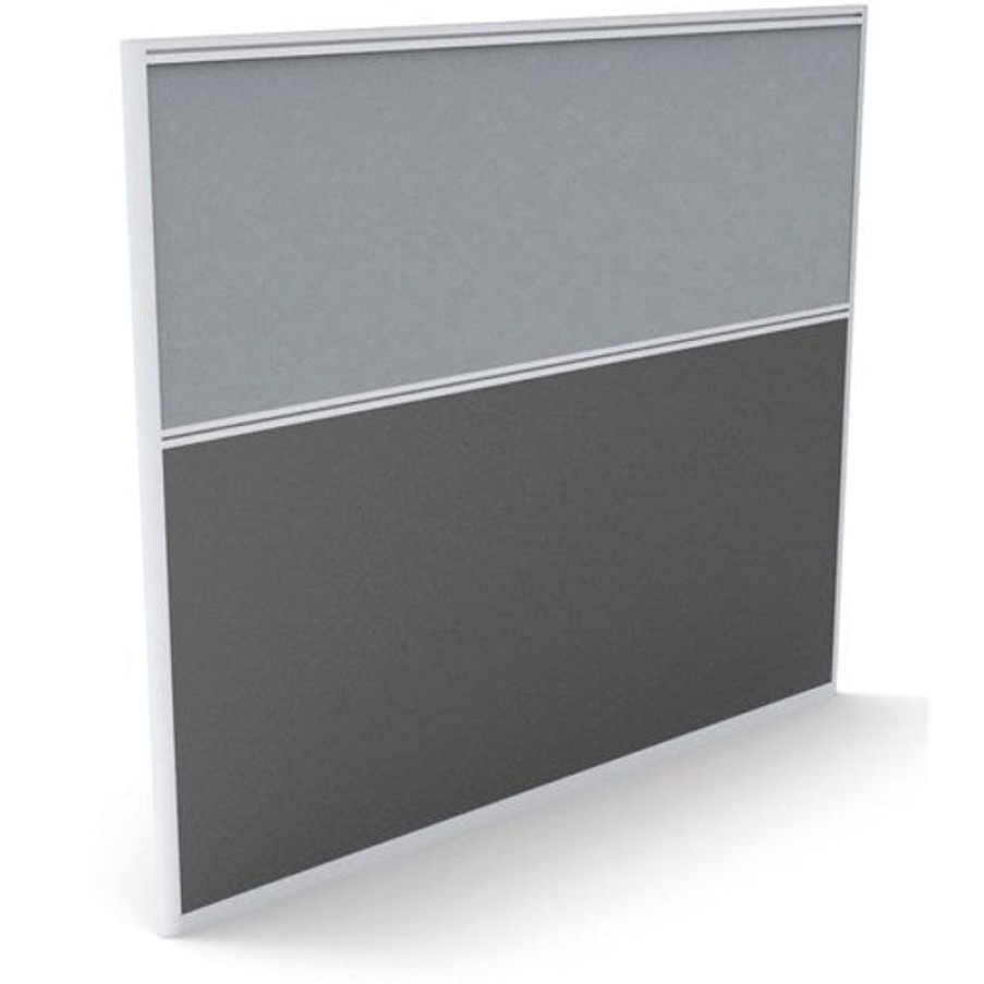 Office Furniture | RapidLine Rapidline Rapid Screen 1500W X 30D X 1250Mmh Grey Fabric / Ironstone Base