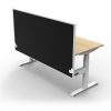 Office Furniture | RapidLine Rapidline Boost+ Single Sided Workstation + Screen 1200W X 750D X 1330Mmh Oak / White