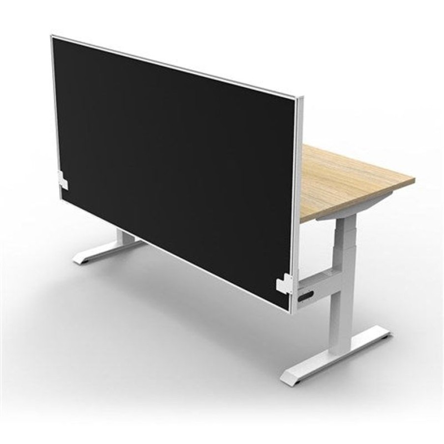 Office Furniture | RapidLine Rapidline Boost+ Single Sided Workstation + Screen 1200W X 750D X 1330Mmh Oak / White