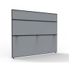 Office Furniture | RapidLine Rapidline Shush30+ Screen 1800W X 30D X 1500Mmh Black Frame Grey Pinnable Fabric