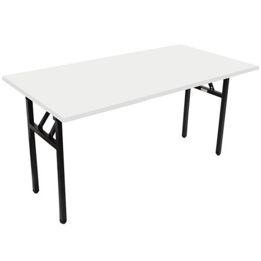 Office Furniture | RapidLine Rapidline Steel Frame Folding Table 1800W X 750D X 730Mmh White Top Black Frame