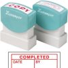 Stamps | Xstamper Xstamper Stamp Cx-Bn 1542 Completed/Date/By Red