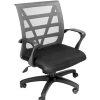 Chairs & Accessories | RapidLine Rapidline Vienna Office Chair Medium Mesh Back With Arms Fabric Seat Silver Mesh Back