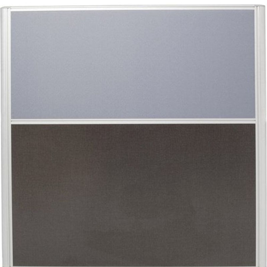 Office Furniture | RapidLine Rapidline Rapid Screen 1800W X 30D X 1250Mmh Grey Fabric / Ironstone Base