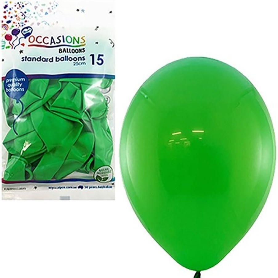 Telephones & Accessories | Alpen Alpen Balloons 25Cm Green Pack Of 15