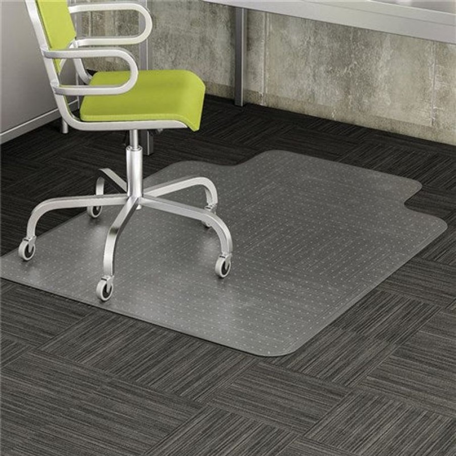 Chairs & Accessories | Marbig Marbig Duramat Chair Mat Notched Based For Low Pile Carpet 90 X 120Cm Clear