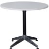 Office Furniture | RapidLine Rapidline Typhoon Round Table 1200D X 730Mmh White Top Black Base