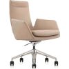 Chairs & Accessories | K2 Office K2 Nts Cottesloe Executive Chair Medium Back Beige Leather